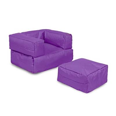 Sessel + Sitzsack für Kinder, für den Außenbereich, Violett von WELL HOME MOBILIARIO & DECORACIÓN