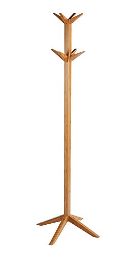 WENKO Standgarderobe aus Bambus , Bambus, 54 x 166.5 cm, Braun von WENKO