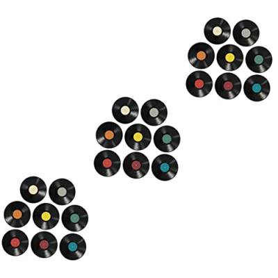 WOONEKY 24 Stück Vinyl Schallplatten Dekoration Musik Vinyl Decoraciones para Salas De Casa Los Retros Vinyl Schallplatten Ornament Musik Raumdeko Raumdeko Ästhetisch Vintage Bunt von WOONEKY