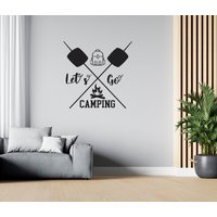 Camping Ist Leben Wandtattoos | Natur Abenteuer Wandtattoo Vinyls Für Draußen Autos Sg1152A von WallifyDesigns