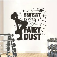 Fitness Wandtattoo | Gym Aufkleber Workout Wandaufkleber Sport Wandbilder Motivation Wand-Dekor Für Das Fitnessstudio Du066 von WallifyDesigns