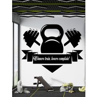 Gym Wandtattoo Fitness Decor Workout Art Vinyl Zitat Aufkleber Beast Mode Sport Crossfit Logo 019B von WallifyDesigns