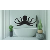 Octopus Wandtattoo Vinyl Aufkleber | Tentakel Unterwassertiere Kraken Ocean Wandbild 004Wa von WallifyDesigns