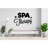 Spa Salon Massage Wandtattoo Gesichtspflege Zitat Wandaufkleber Beauty Frau Gesicht Wall Art B016 von WallifyDesigns