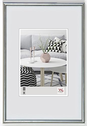 walther design Bilderrahmen silber 24 x 30 cm Galeria Kunststoffrahmen KS430H von walther design