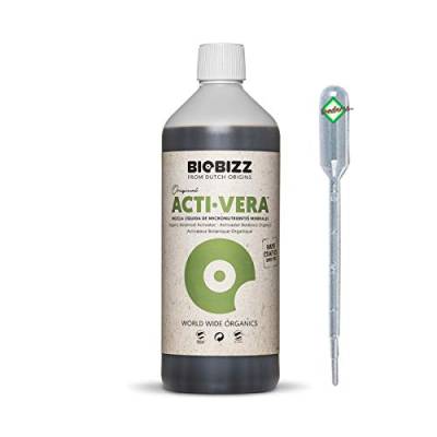 Weedness BioBizz Dünger Acti-Vera 1 Liter - Grow Tomaten Naturdünger NPK Orchideen Palmen Bio Gemüse Bonsai Organischer von Weedness