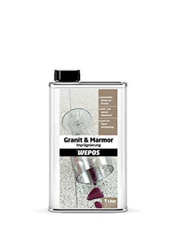 Wepos 2000200602 Granit und Marmor Imprägnierung 1 Liter von Wepos