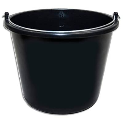 Stella Bucket Baueimer für die Baustelle - schwarz (5 Liter) von Wohnkult