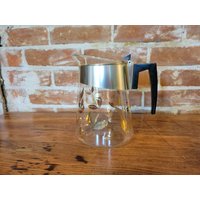 Vintage Douglas Flammdichte Glas 12 Tasse Kaffee Karaffe - Fallende Blätter Motiv von WoodsonHouseAntiques