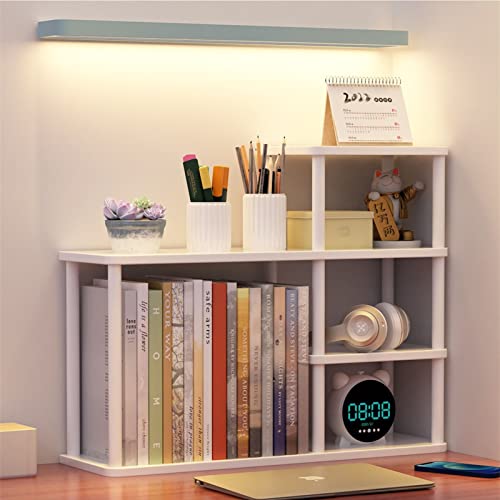 Desktop-Bücherregal aus Holz – mehrschichtiges Büro-Desktop-Regal, einfaches Bodenregal für Kinder, einfacher Wohnzimmer-Aufbewahrungsständer, Heimdekoration (Farbe: A, Größe: 60 x von XGFXGF