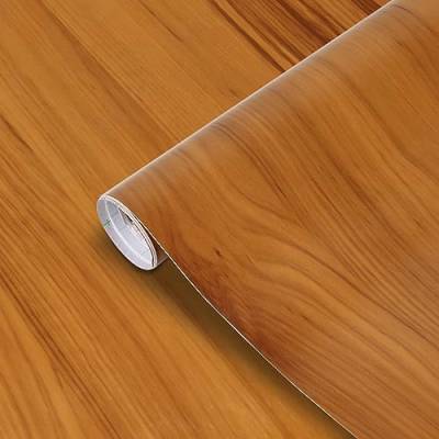 0.4x5M Selbstklebende Folie Möbel Holzoptik Möbelfolie Wasserdicht Holz Klebefolie Dekorfolie für Möbel Wände Küche Badezimmer (5M, Erlen) von XLSBZ