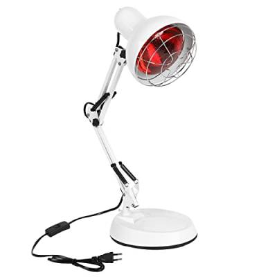 XLSBZ 150W Infrarotlampe Wärmelampe,Infrarot Lampe Rotlichtlampe Rotlicht Strahler Behandlung von Erkältungen und Muskelverspannungen von XLSBZ