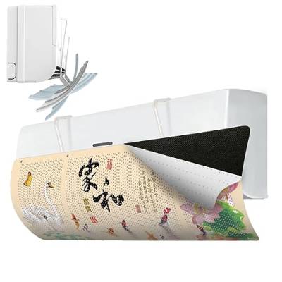 Yaepoip Air-Conditioning Draught Excluder, Board Wind Direction Telescopic Wind Shield Cover for Home, No Need to Punch Holes Adjustable Air Conditioner Deflector (#2) von Yaepoip