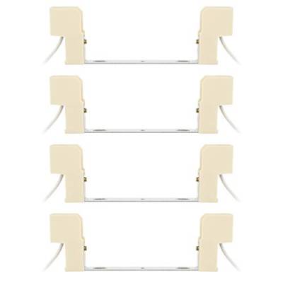 R7s 118mm Fassung Adapter, 4 Stück LED Lampensockel Halogenstab Fassungen Sockel Lampenfassung alle Wattagen zum Aufschrauben mit Kabel für Widerstands- und Dauertests von Yangfei