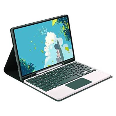 Yctze Für Galaxy Tab A8 10,5 Zoll 2022 (SM X200, X205, X207) Tastaturhülle, TPU-Tastaturhülle für Kabelloses Bluetooth-Tablet, Einzigartiger S-Pen-Steckplatz, Abnehmbares Design(Touchpad) von Yctze