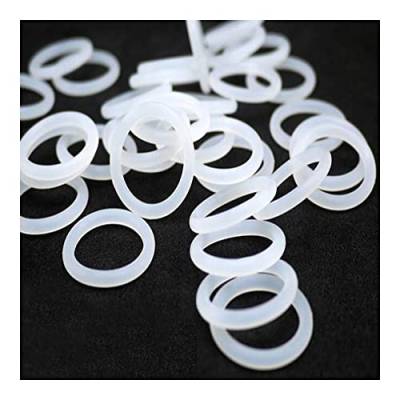 10 pcs weißer Gummi-Dichtungsring-Wärme-resistenter Lebensmittel-Silikon-O-Ring,OD 24mm CS 2mm von Yhloubb