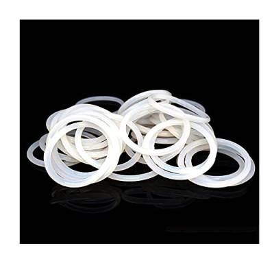 15 pcs weißes Silizium O Ring 1,5 mm Dicke,25×22×1.5mm von Yhloubb