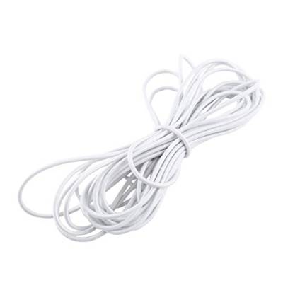 Expanderseil 5mm Bungeeseil, Gummi Spannseil, Elastische Schnur 10 m, elastische Stretch Bungee Seilschnur, Stoßschnur Krawatte für Heimwerkerarbeiten, Camping, Kajakdeck(Weiß) von Yosoo Health Gear