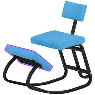 ZENFEKU Ergonomischer ergonomischer Schreibtischhocker für schlechte Rücken, orthopädische Unterstützung, Meditationssitz, Computer-Schreibtischstuhl von ZENFEKU