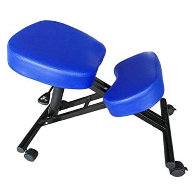 ZENFEKU mputer, multifunktionaler ergonomischer Haltungsstuhl aus Stahlschwammmaterial, verbessert und korrigiert die Sitzhaltung, Kniehocker von ZENFEKU