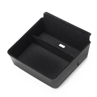 Premium Mittelkonsole Ablageschale, Mittelkonsole Box für Tesla Model S Model X PlaidLong Range, langlebiger schwarzer ABS-Kunststoff von ZYNCUE