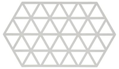 Zone Denmark, Triangles Topfuntersetzer/Untersetzer für Auflauf-/Ofenformen, Silikon, 24 x 14 cm, grau (warm Grey) von Zone Denmark