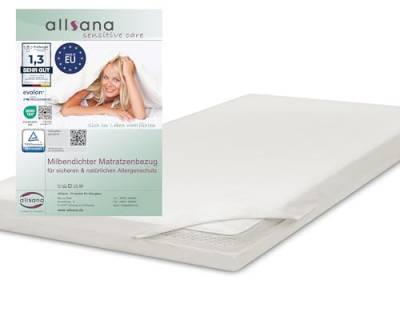 Allsana Allergiker Matratzenbezug für Topper 180x200x8 cm | Anti Milben Encasing Topper| Milbenschutz für Hausstauballergiker | allergendichter Zwischenbezug für den Matratzentopper | TÜV geprüft von allsana