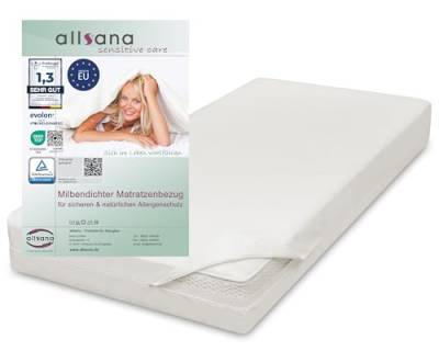 Allsana Allergiker Matratzenbezug 100x200x30 cm| extra hoch für Boxspringbett| Anti Milben Encasing | Milbenschutz für Hausstauballergiker| allergendichter Zwischenbezug| TÜV geprüft von allsana