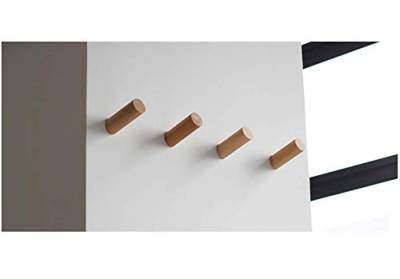 anaan One-Tenth Wandhaken Holz Garderobenhaken aus Massivholz Kleiderhaken Wanddeko Modern (Buche, 4er Set M Φ3*8cm) von anaan