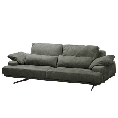 ars manufacti Sofa Lurrip I 3-Sitzer Anthrazit Echtleder 237x86x109 cm von ars manufacti