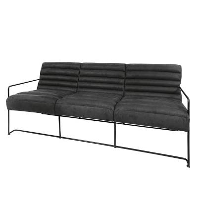 ars manufacti Sofa Voda II 3-Sitzer Dunkelgrau Strukturstoff 181x81x78 cm von ars manufacti