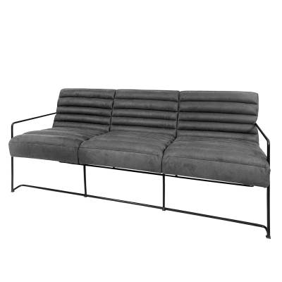 ars manufacti Sofa Voda II 3-Sitzer Grau Strukturstoff 181x81x78 cm von ars manufacti