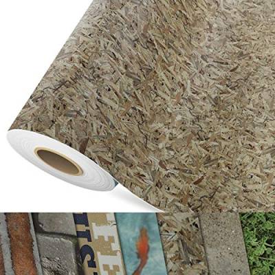 CV Bodenbelag OSB - extra abriebfester PVC Bodenbelag (geschäumt) - Foto-Druck Spanplatte - Oberfläche strukturiert - Meterware (200x350 cm) von casa pura