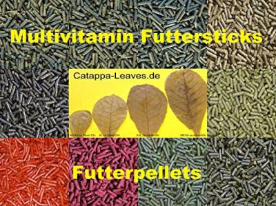 catappa-leaves 20er Multivitamin-Mischung (50 Gramm) Futtersticks für Garnelen Fischfutter von catappa-leaves