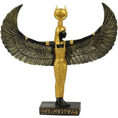 colourliving Dekofigur Ägyptische ISIS Göttin der Toten des Nordens Dekoration Flügel von colourliving