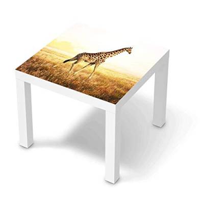 creatisto Wandtattoo Möbel passend für IKEA Lack Tisch 55x55 cm I Möbelaufkleber - Möbel-Tattoo Sticker Aufkleber I Wohnen und Dekorieren für Wohnzimmer und Schlafzimmer - Design: Savanna Giraffe von creatisto