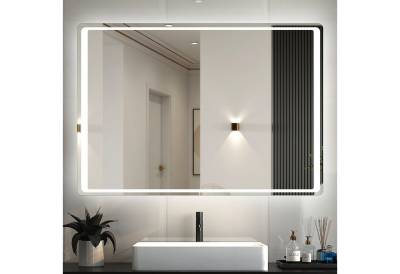 duschspa Badspiegel 70-100 cm Beschlagfrei, Infrarot-Sensor Schalter von duschspa