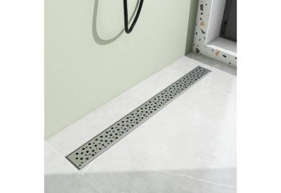duschspa Duschrinne linear Duschabfluss Rinne extra flach mit Siphon 70cm Duschkabine von duschspa