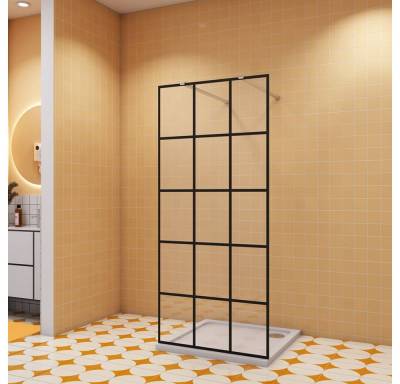 duschspa Duschwand 200cm ESG Glaswand Duschtrennwand Duschwand Walk in Dusche, Einscheibensicherheitsglas, Sicherheitsglas, (Set), Glas, Nano Glas von duschspa