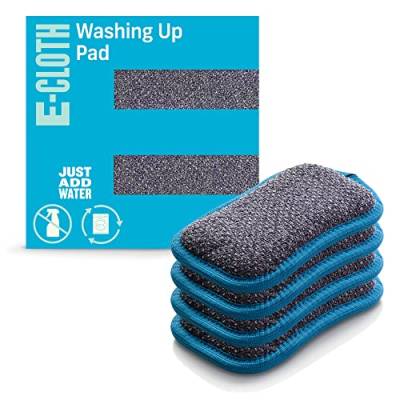 e-cloth Abwaschpad, Polyester, Blau, 4er Pack von e-cloth