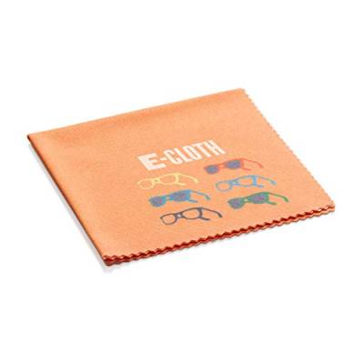 E-Cloth Brillenputztuch, Mikrofaser, Orange, 1 Packung von e-cloth