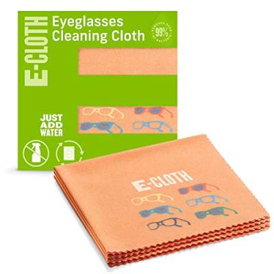 e-cloth Brillenputztuch, Mikrofaser, Orange, 3 Item Set von e-cloth