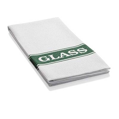 E-Cloth Glas-Trocken- & Poliertuch, Mikrofaser, Grün & Weiß, 1 Packung von e-cloth