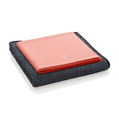 E-Cloth Granit- & Stein-Reinigungsset, Mikrofaser, Schwarz & Rot, 2 Tuchset, 1 Packung von e-cloth