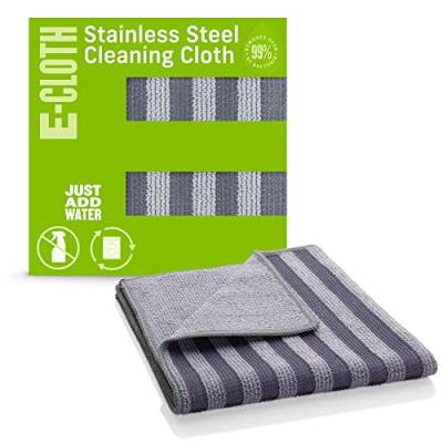 E-Cloth Stainless Steel Microfiber Cleaning Cloth, 12.5in x 12.5in, Gray von e-cloth