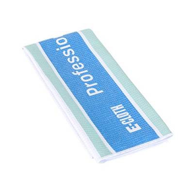 E-Cloth Glas- & Geschirrtuch für professionellen Glanz, Mikrofaser, Blau, Weiß & Grün, 1 Packung von e-cloth