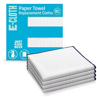 E-Cloth Wash & Wipe Dish Cloth Mikrofaser-Reinigungstuch, blau, 4 Pack von e-cloth