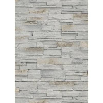 Erismann Vliestapete Stones Klein 10,05 m x 0,53 m Creme von erismann