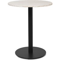 ferm LIVING - Mineral Bistrotisch Marmor Ø 60 cm, weiß / schwarz von ferm LIVING