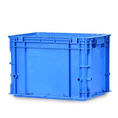 goodsforbusiness GmbH Eurobox, blau, 40x30x28cm, 33,6 L – Transportbox stapelbar Lagerbox Aufbewahrungsbox | Campingbox Fischereibox Stapelbox stabile Kunststoffkiste Industriebehälter Vorratsbox von goodsforbusiness GmbH